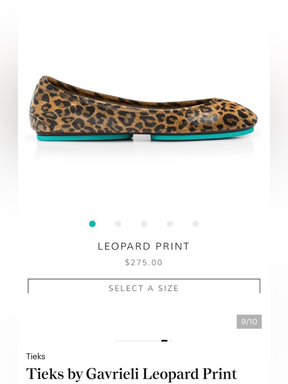 ❤️TIEKS❤️ by Gavrieli Leopard Print Size 7